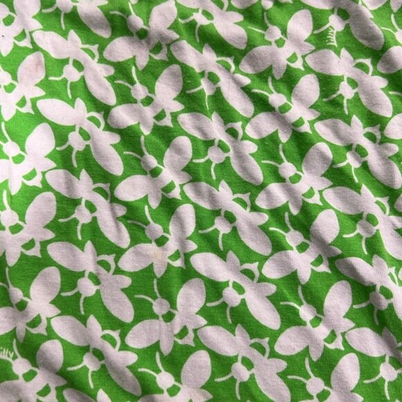 Lilly Pulitzer Buzz Maxi Dress XL Buzz Worthy Midori Strapless Green White Bee - Picture 8 of 9